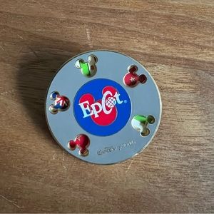 RARE Spinning Epcot 2001 Disney Lanyard Trading Pin (2001)